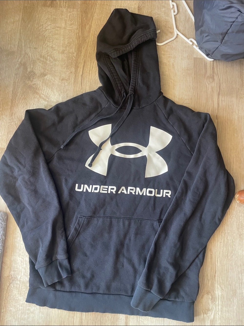 Under Armour Black Hoodie with White Logo
